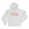 The House Is Burning Unisex Hoodie White